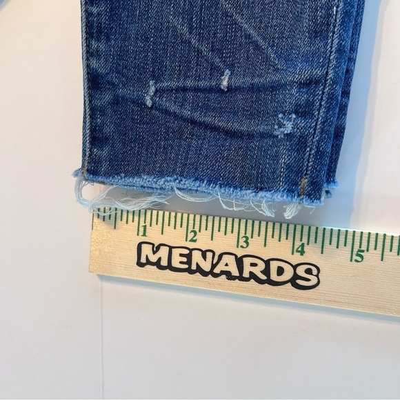 Madewell 9" High-Rise Skinny Exposed Button Fly Dark Wash Stretch Denim Jeans 28 - Picture 9 of 14